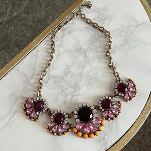 Pink and purple sparkle necklace